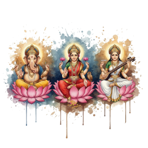 Ganesh Laxmi Saraswati Statues