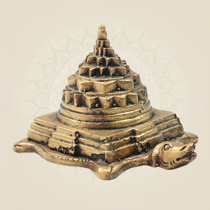 Bronze Tortoise Meru Shri Yantra - Panchaloha Statue