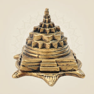 Bronze Tortoise Meru Shri Yantra - Panchaloha Idol