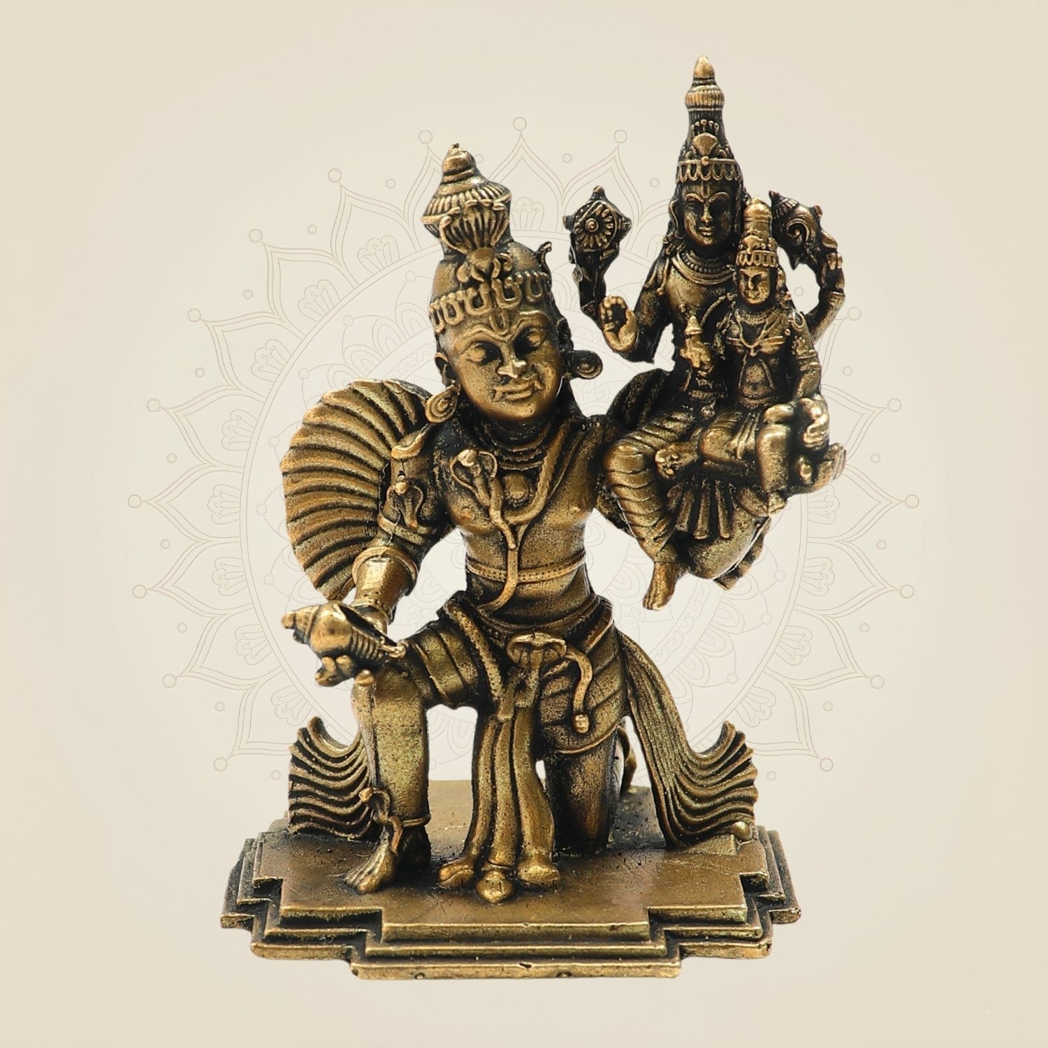 Panchaloha Vishnu Lakshmi Bronze Idol