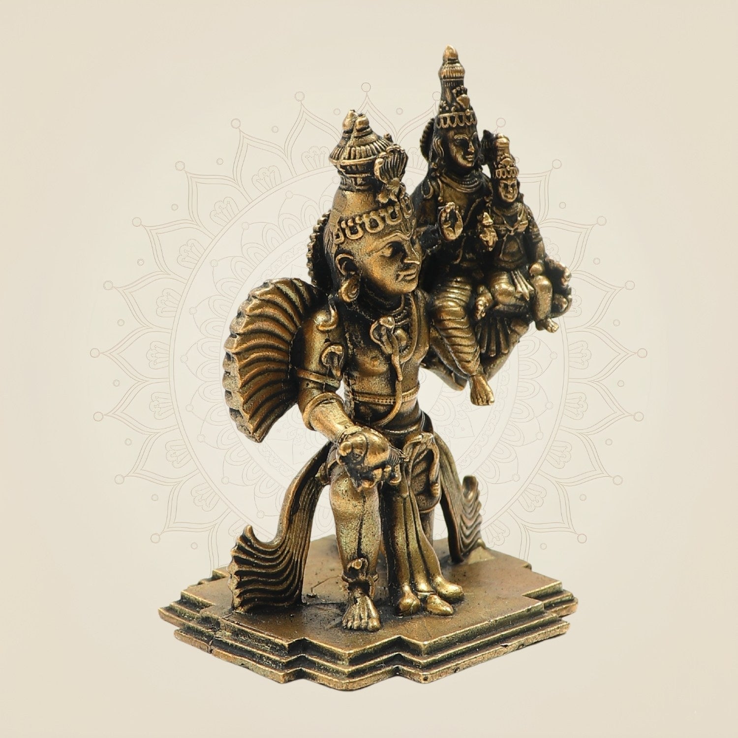 Panchaloha Vishnu Lakshmi Bronze Murti