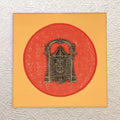 Brass Venkateshwara Idol - 16" Square Wall Frame Sacred Wall Art for Home