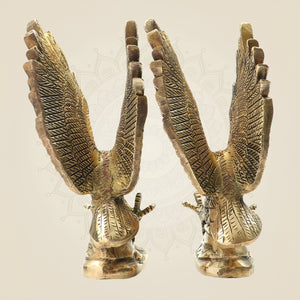 Brass Eagle Pair Showpiece Murti