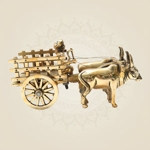 Brass Bullock Cart Showpiece