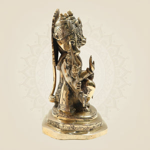 Brass Panchmukhi Hanuman Statue