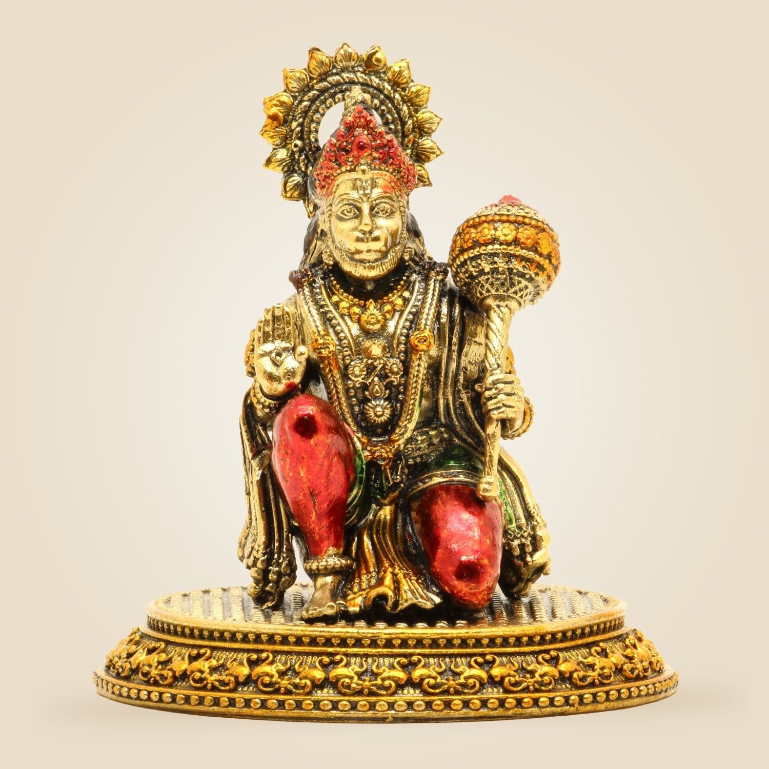 Pure Brass Hanuman Ji Idol – 3.5 Inch Handcrafted For Vastu