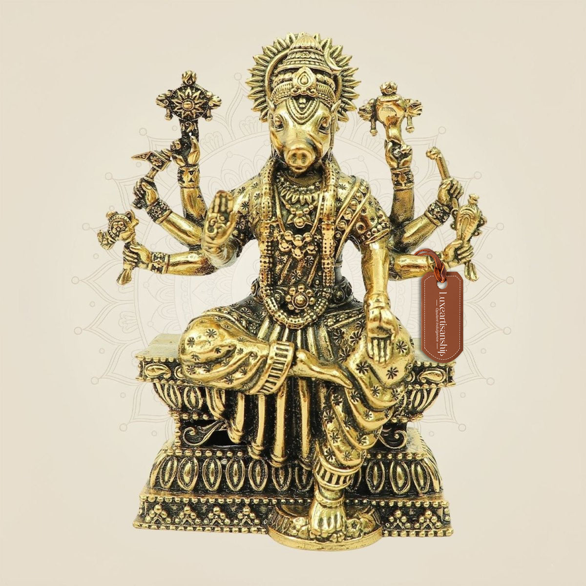 Brass Varahi Idol – Vishnu Avatar Murti for Home Temple Décor
