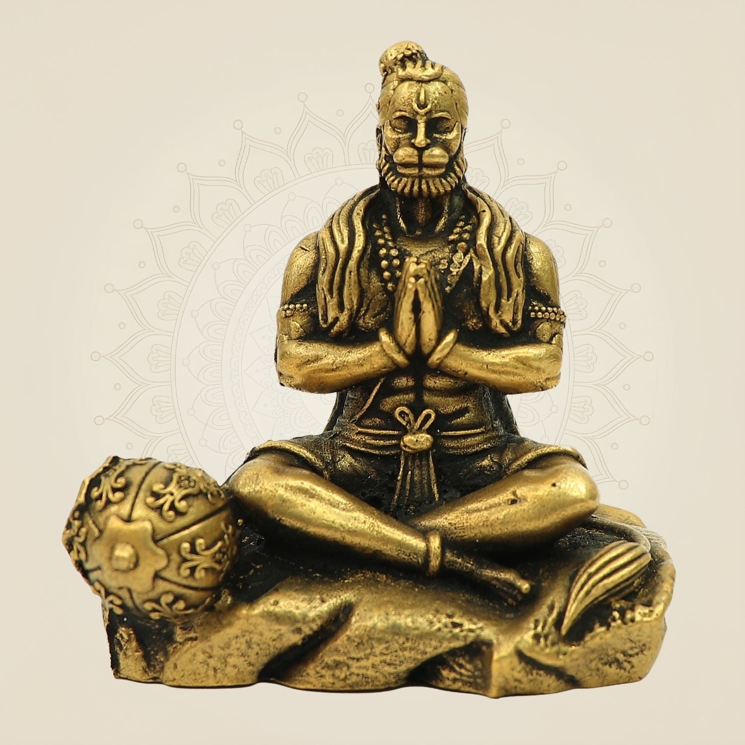 2.25" Bronze Hanuman Idol – Compact Murti for Daily Pooja & Gift