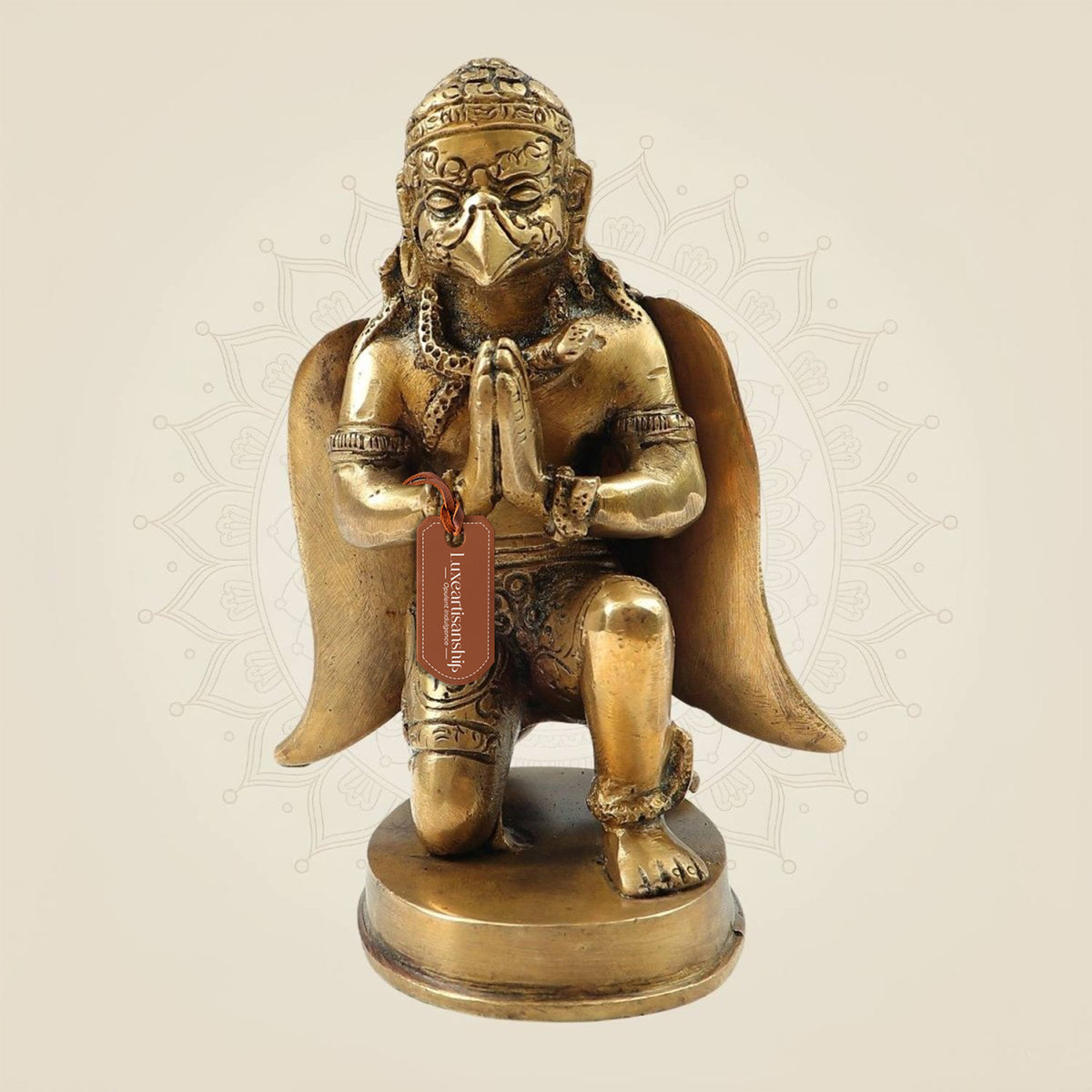 6" Sacred Brass Garuda Vahan Idol for Puja, Temple & Home Decoration