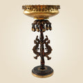 Brass Urli on Decorative Stand 24.25"– Modern Festive & Home Décor Piece