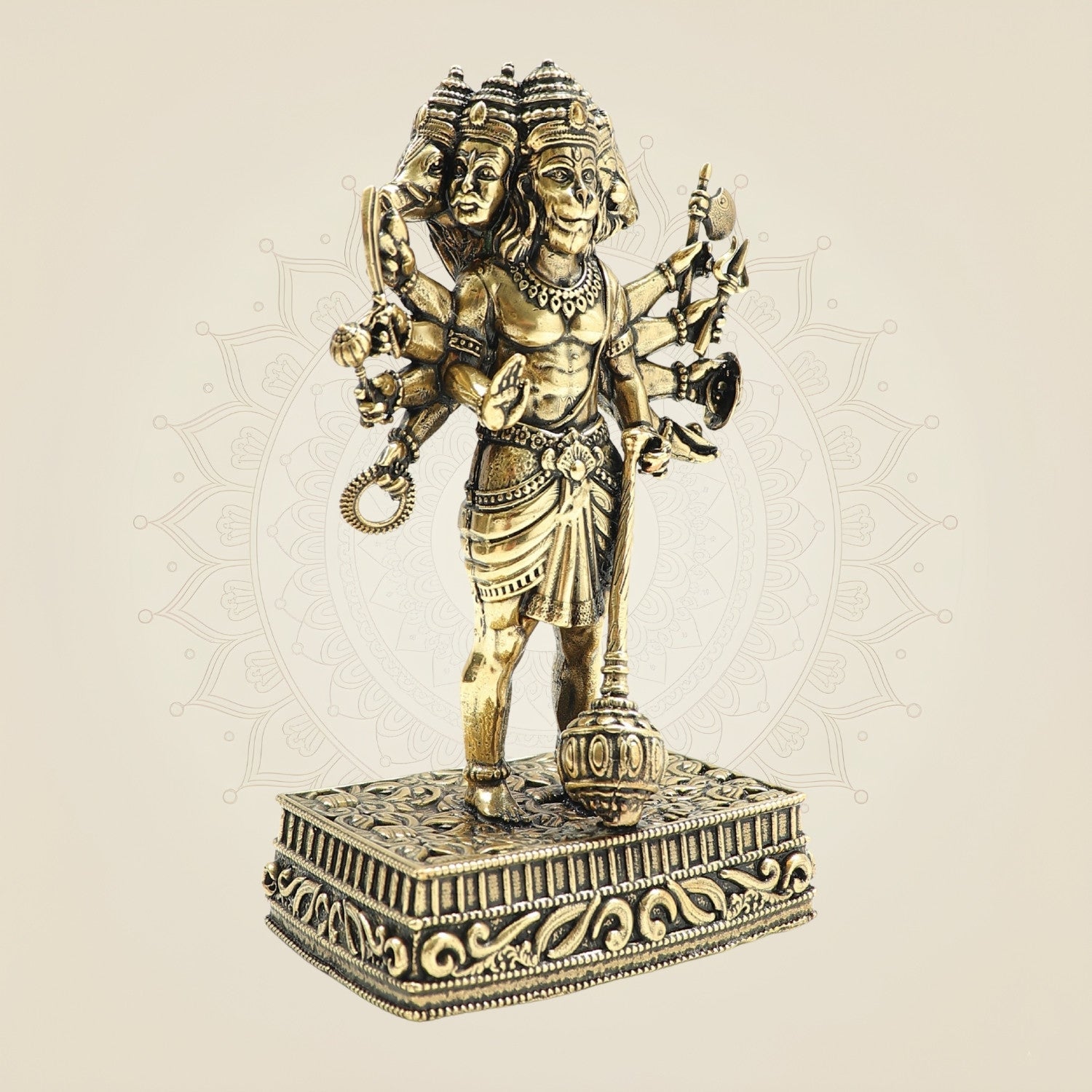 Panchmukhi Hanuman Brass Idol