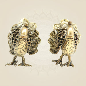 Brass Peacock Pair
