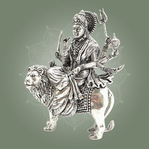 Brass Sherawali Durga Idol