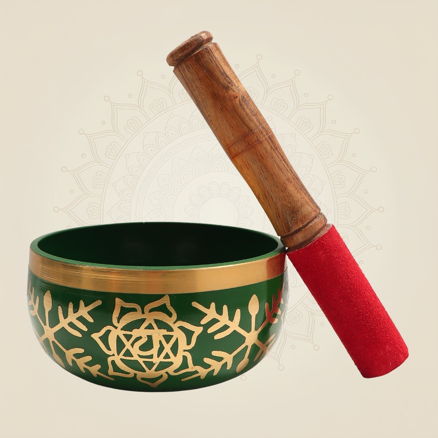 2.5" Brass Tibetan Singing Bowl for Meditation, Yoga & Sound Healing