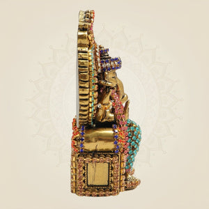 Chaturbhuj Ganesha Brass Idol