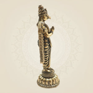4.5" Brass Garuda – Sacred Emblem of Power, Courage - Luxeartisanship