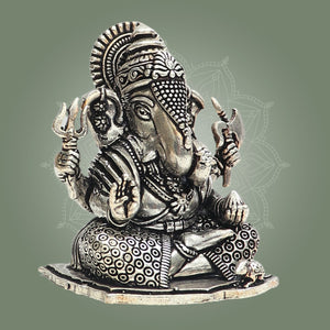 Silver Ganesha Idol