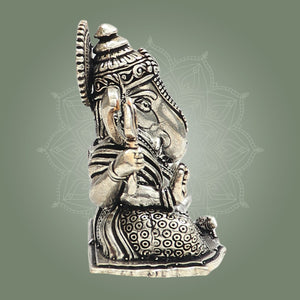 Silver Ganesha Idol