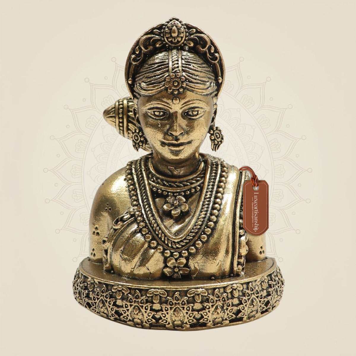 Brass Gauri Maa Idol – Embodiment of Purity, Love 3.5"