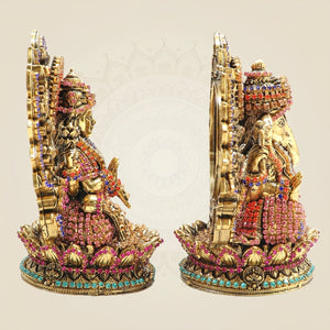 Brass Lakshmi Ganesh Idol