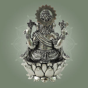 Brass Chaturbhuja Ganesha Statue