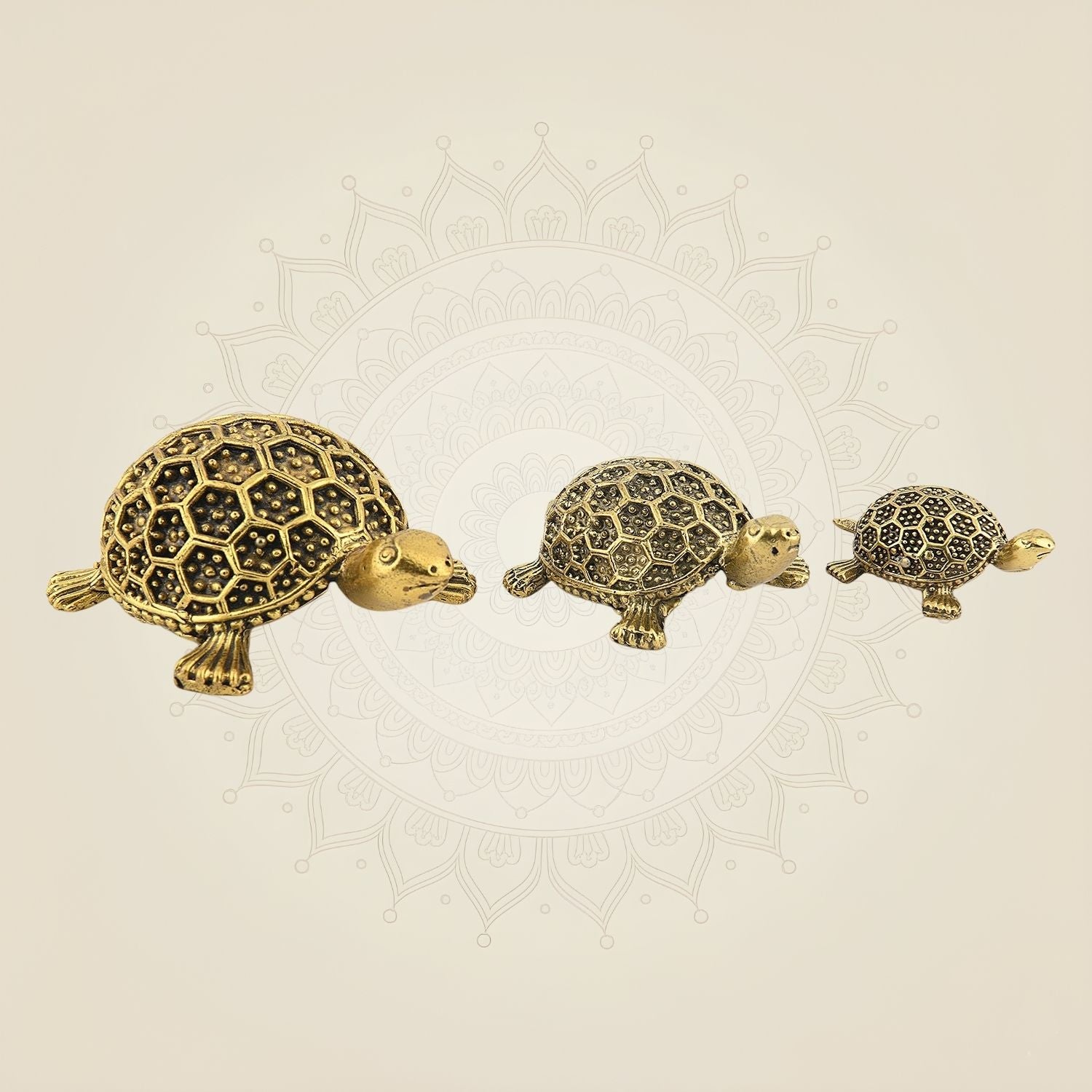 Brass Vastu Tortoise Idol – 1.5" Superfine Lightweight Handcrafted Decor for Good Luck