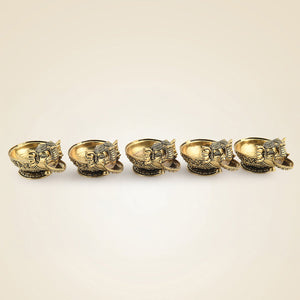 Brass Elephant Diya