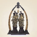 Brass Radha Krishna With Tusk