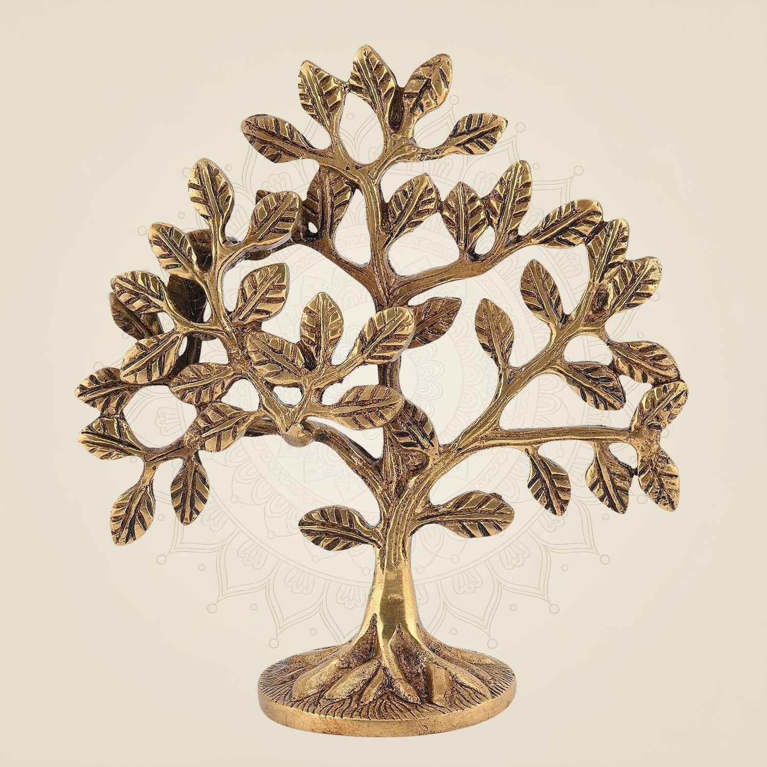 Pure Brass Kalpavriksha Tree of Life 5.75" – Art for Home & Spiritual Decor