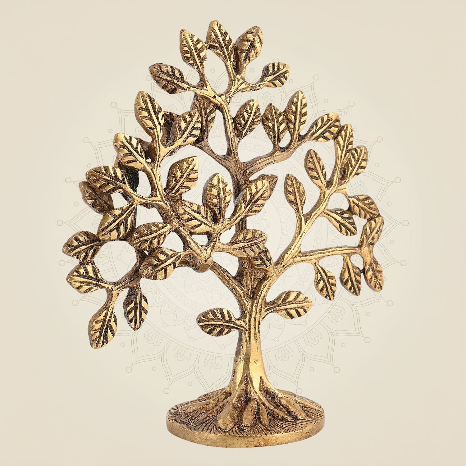 Pure Brass Kalpavriksha Tree of Life 5.75" – Art for Home & Spiritual Decor