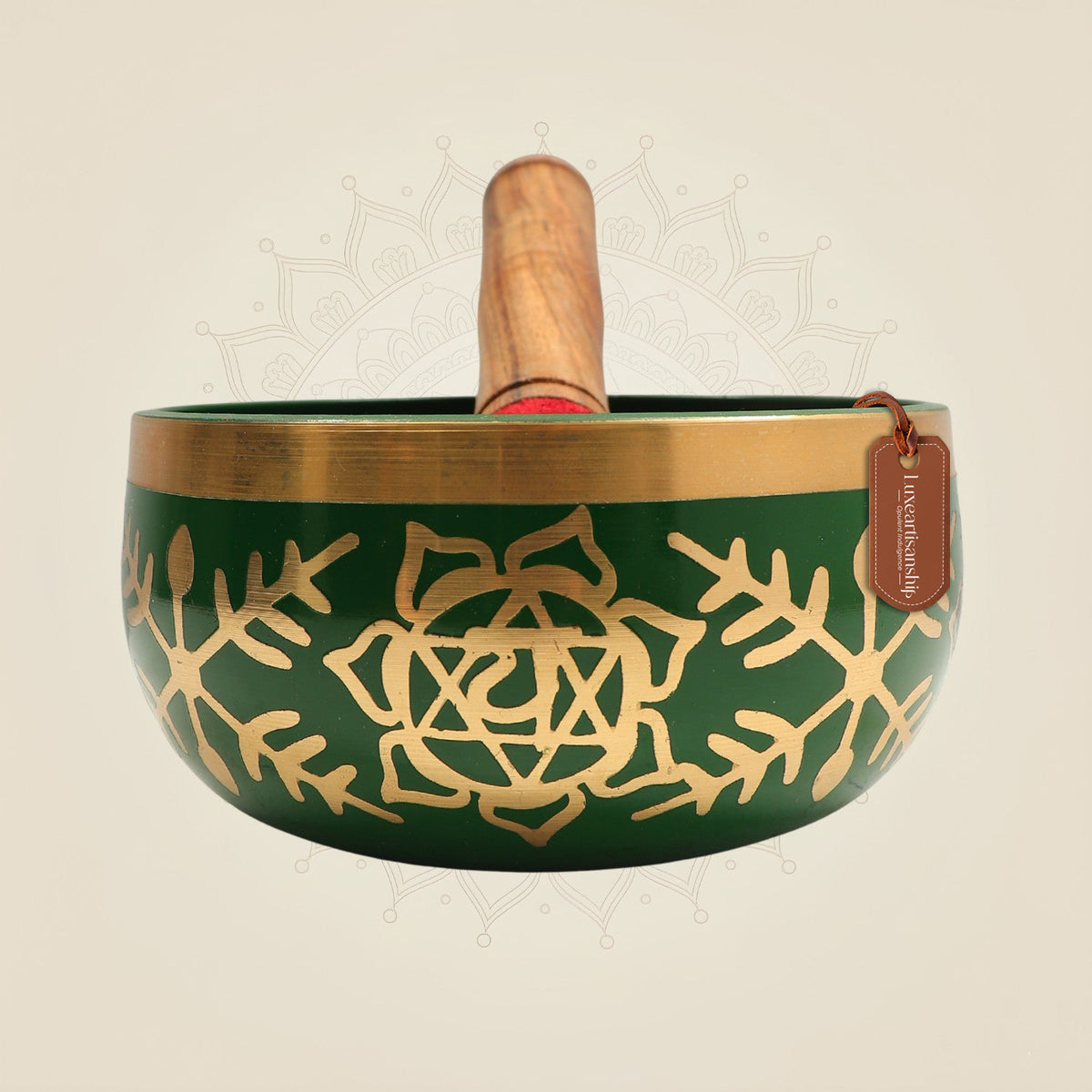 2.5" Brass Tibetan Singing Bowl for Meditation, Yoga & Sound Healing
