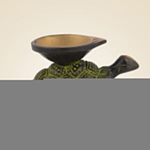 Pure Brass Antique Tortoise Oil Lamp