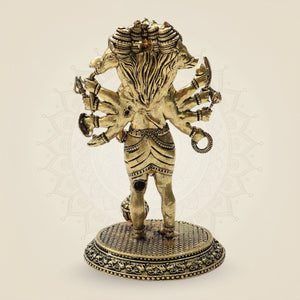 Panchmukhi Hanuman Brass Idol - Luxeartisanship