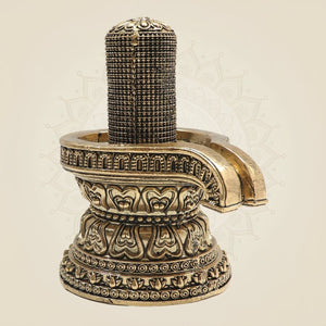Brass Shiva Lingam 5"β Eternal Symbol of Creation - Luxeartisanship