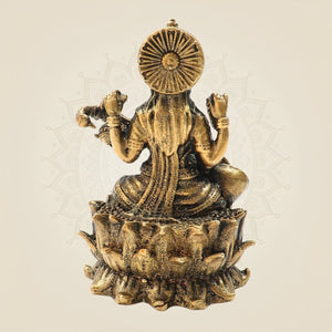 Chaturbhuja Saraswati Bronze Idol - Luxeartisanship