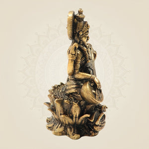 Bronze Chaturbhuja Saraswati Murti- Luxeartisanship