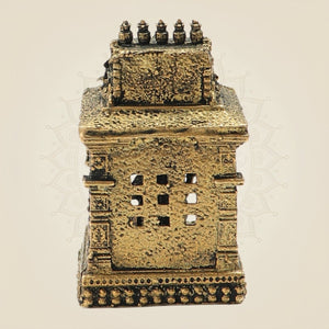 Bronze Ganesh Shrine Statue 2"β Temple - Style Vinayaka Murti - Luxeartisanship