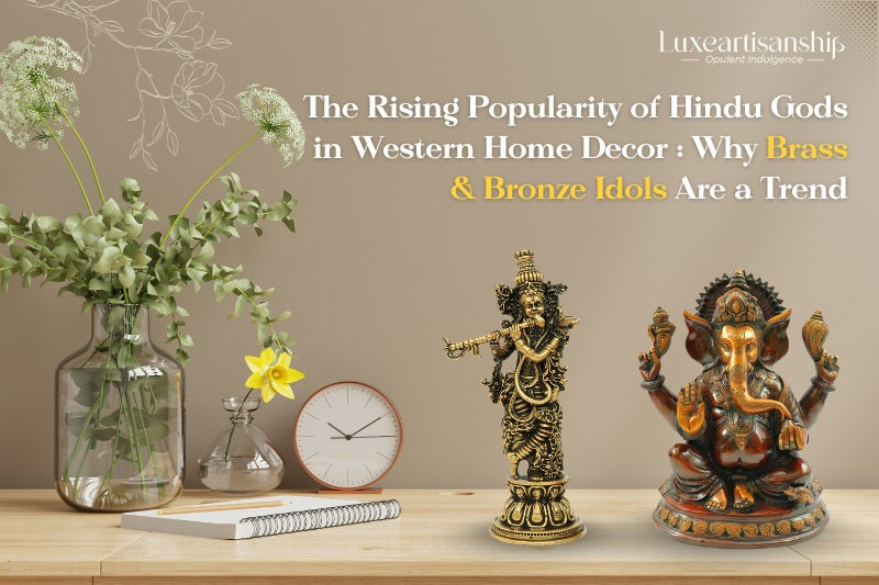 Brass & bronze idols of Hindu gods