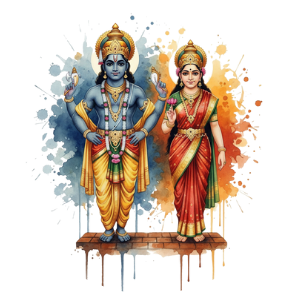 Vitthal Rukmini Statue
