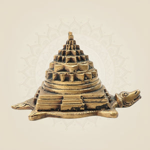 Bronze Tortoise Meru Shri Yantra - Panchaloha Idol