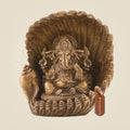 5.5" Brass Ganpati Idol Murti for Mandir | Handmade Ganesha Statue for Decor & Puja