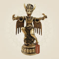 Sacred Brass Garuda Idol – Vishnu’s Vahan Statue for Temple & Home Décor - 8"