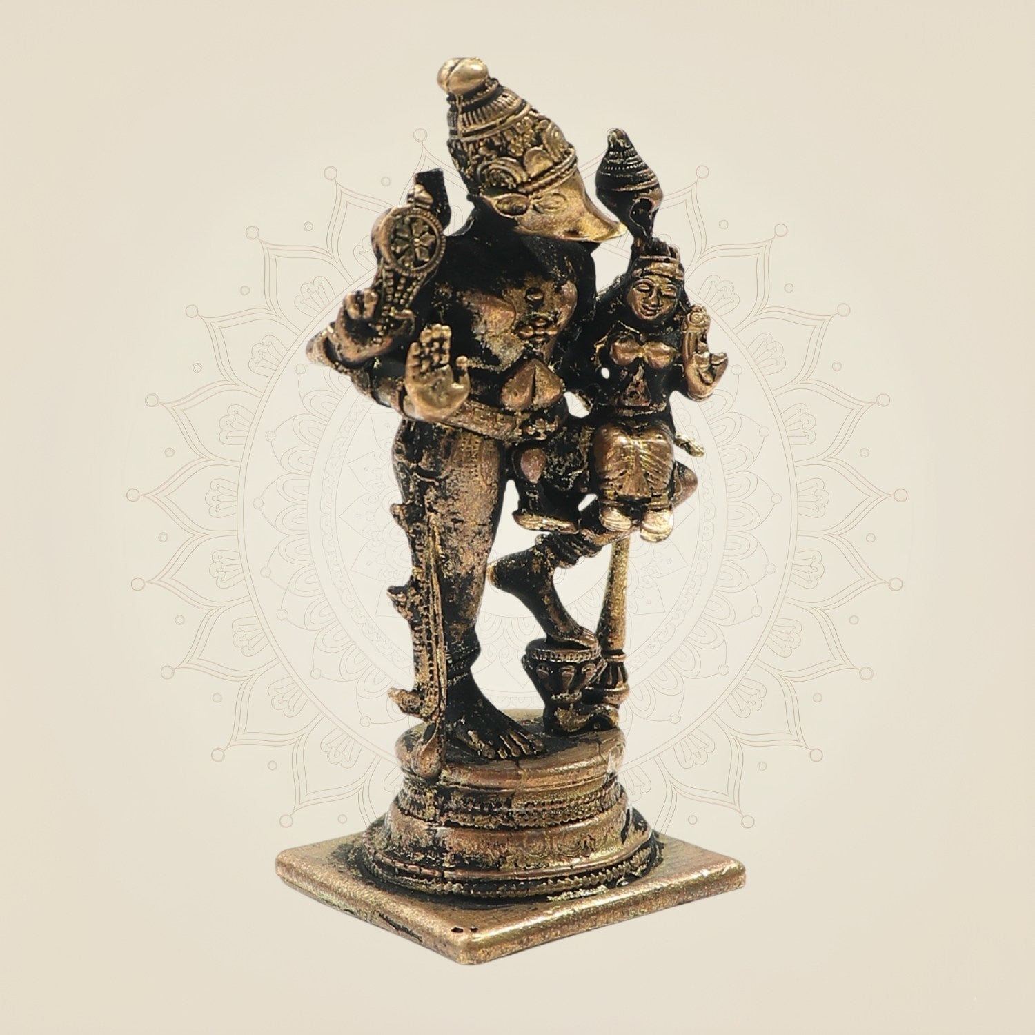 Bronze Varaha Swamy Idol with Lakshmi Devi