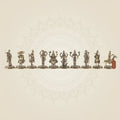 Dasavatharam Brass Set – 10 Avatars of Vishnu, Handcrafted Miniature Statues 2.5″