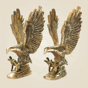 Brass Eagle Pair Showpiece Murti