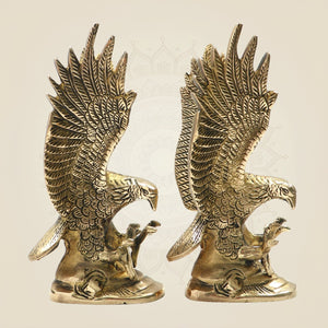 Brass Eagle Pair Showpiece