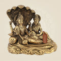 Brass Lakshmi Narayan Idol - 3" on Sheshnag