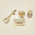 Brass Musical Instrument Set