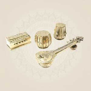 Brass Musical Instrument Set