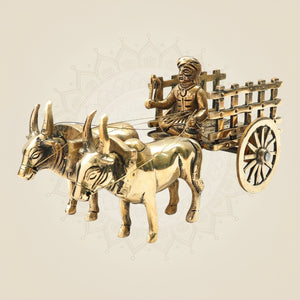 Brass Bullock Cart Showpiece